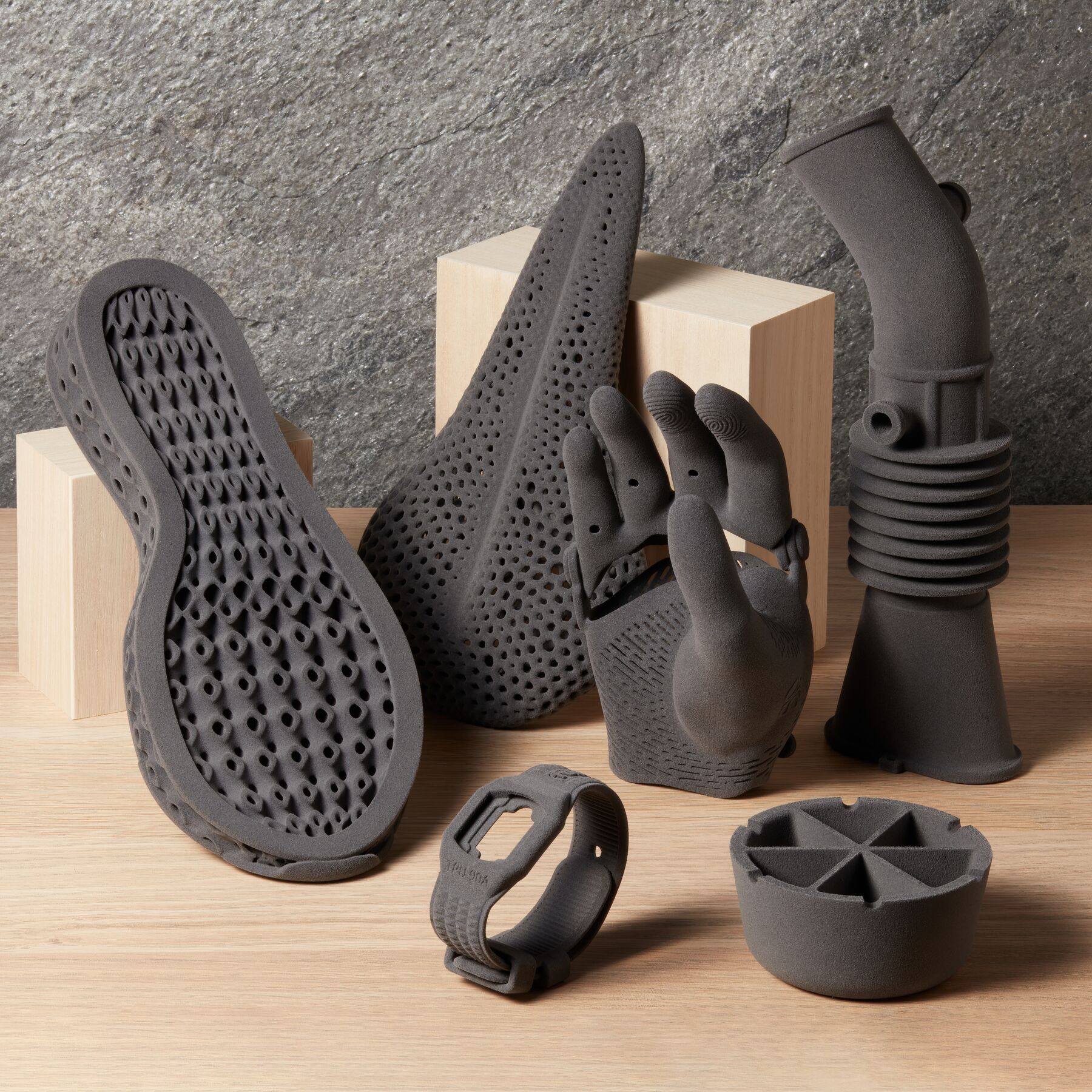 3D Printed TPU 90A Sample Parts