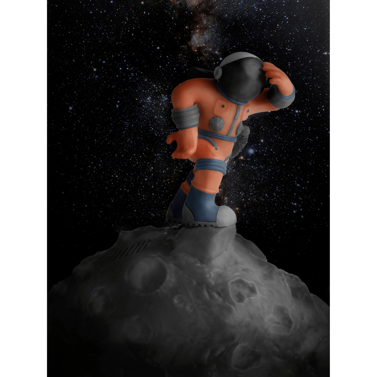 Coloured 3D printed astronaut