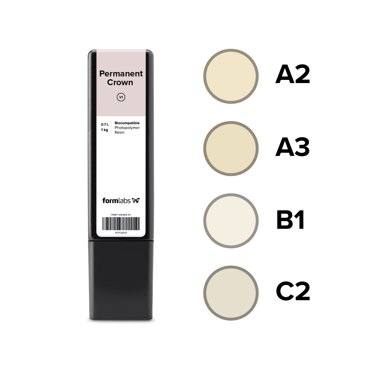 Permanent Crown Resin (Form 3B)