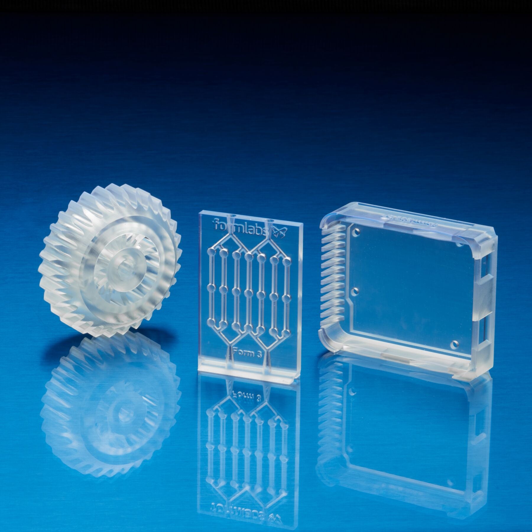 Clear sample parts Formlabs